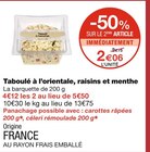 Taboulé à l’orientale, raisins et menthe à 2,06 € dans le catalogue Monoprix