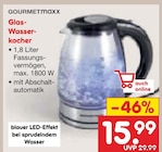 Glas-Wasserkocher von GOURMETmaxx im aktuellen Netto Marken-Discount Prospekt für 15,99 €