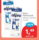 Haferdrink von Alpro im aktuellen budni Prospekt für 1,49 €
