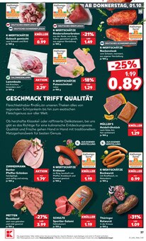 Rindfleisch im Kaufland Prospekt "Hier bin ich richtig" mit 76 Seiten (Chemnitz)