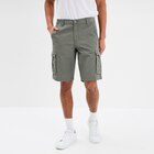 Short cargo poches à rabat coton gris homme - TRAPPEUR - La Halle Short cargo poches à rabat coton gris homme - TRAPPEUR à 25,99 € dans le catalogue La Halle