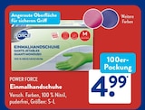 Einmalhandschuhe im Angebot bei ALDI SÜD in Aachen Einmalhandschuhe Angebote von POWER FORCE bei ALDI SÜD Aachen für 4,99 €