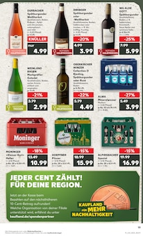 Wasser im Kaufland Prospekt "Hier bin ich richtig" mit 56 Seiten (Karlsruhe)