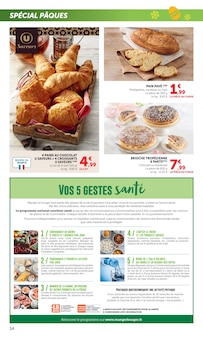 Promotion Brioche dans le prospectus Super U, valable du 31/03/2026 au 06/04/2026 Promo Brioche dans le catalogue Super U du moment à la page 14