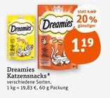 Katzensnacks Angebote von Dreamies bei tegut Landshut für 1,19 €