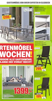 Gartenstühle im Dekor-Markt Prospekt "Gartenmöbel Aktionswochen!" mit 10 Seiten (Recklinghausen)