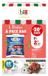 Catalogue Supermarchés de Bi1 à Longeau Prospectus Bi1 à Longeau, "L’Italie À PRIX BAS", 24 pages, 20/05/2025 - 01/06/2025
