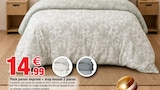 Pack parure imprimé + drap housse 2 places - Bazarland à Épinal Pack parure imprimé + drap housse 2 places en promo chez Bazarland Épinal à 14,99 €
