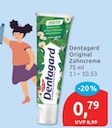 Original Zahncreme von Dentagard für 0,79 € bei budni im Angebot Original Zahncreme von Dentagard im aktuellen budni Prospekt