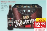 Schwarzbier im Netto Marken-Discount Prospekt Schwarzbier von Köstritzer im aktuellen Netto Marken-Discount Prospekt für 12,99 €