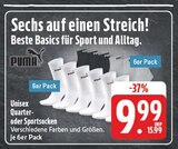 EDEKA - Unisex Quarter- oder Sportsocken Angebot im Prospekt Unisex Quarter- oder Sportsocken bei EDEKA im Prospekt "" für 9,99 €