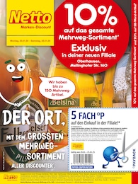 Netto Marken-Discount Prospekt für Oberhausen: "10% auf das gesamte Mehrweg-Sortiment", 4 Seiten, 20.01.2025 - 25.01.2025