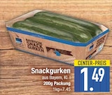 Snackgurken im EDEKA Prospekt Snackgurken von Bayerische Snackgurken im aktuellen EDEKA Prospekt für 1,49 €