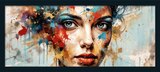 Aktuelles GERAHMTES BILD „Colorful Woman Portrait IV“ Angebot bei Höffner in Leipzig ab 50,00 €