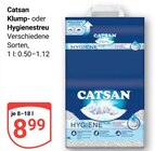 Klumpstreu Angebote von Catsan bei GLOBUS Rostock für 8,99 €