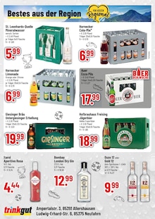 Cola im aktuellen Trinkgut Prospekt (Freising) Cola im Trinkgut Prospekt "Aktuelle Angebote" mit 4 Seiten (Freising)