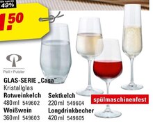 GLAS-SERIE „Casa“ bei Höffner in Hannover GLAS-SERIE „Casa“ im Angebot bei Höffner Hannover für 1,50 €