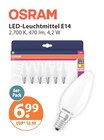 LED-Leuchtmittel E14 im Angebot bei V-Markt in Regensburg LED-Leuchtmittel E14 Angebote von OSRAM bei V-Markt Regensburg für 6,99 €
