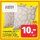 Kissenhülle Leo von Schöner Wohnen Kollektion im aktuellen Segmüller Prospekt für 10,00 €