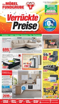 Couch im Die Möbelfundgrube Prospekt "VERRÜCKTE PREISE" mit 20 Seiten (Mainz)