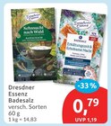 Badesalz von Dresdner Essenz für 0,79 € bei budni im Angebot Badesalz von Dresdner Essenz im aktuellen budni Prospekt