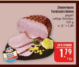 Marktkauf Hof - Farmlandschinken Angebot im Prospekt Farmlandschinken bei Marktkauf im Hof Prospekt für 1,79 €
