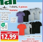 Promo T-shirts homme à 12,99 € dans le catalogue Norma à Rosheim