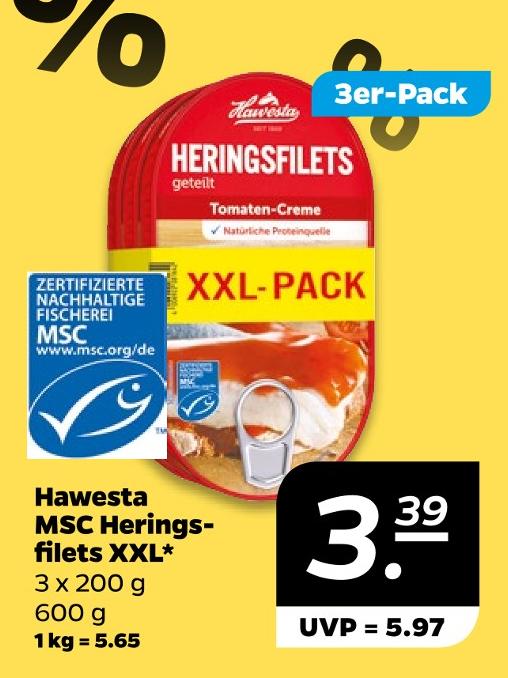 MSC Heringsfilets XXL