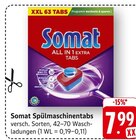 Spülmaschinentabs Angebote von Somat bei EDEKA Karlsruhe für 7,99 €