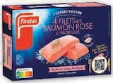 4 filets de saumon rose du Pacifique surgelés - FINDUS - Super U à Quimper 4 filets de saumon rose du Pacifique surgelés - FINDUS en promo chez Super U Quimper à 6,01 €