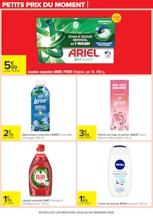 Promotion Ariel dans le prospectus Carrefour, valable du 17/02/2026 au 02/03/2026 Promo Ariel dans le catalogue Carrefour du moment à la page 61