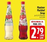 Holunderblüte Sirup im EDEKA Prospekt Holunderblüte Sirup von Mautner Markhof im aktuellen EDEKA Prospekt für 2,79 €