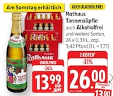 Aktuelle Bier Angebote bei EDEKA in Ludwigsburg Aktuelles Tannenzäpfle Angebot bei EDEKA in Ludwigsburg ab 13,99 €