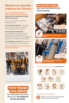 Catalogue Weldom de la semaine "LA MÊME ADRESSE MAIS EN MIEUX BAUME-LES-DAMES" avec 20 pages, valide du 04/03/2026 au 31/03/2026 pour Baume-les-Dames et alentours Prospectus Weldom de la semaine "LA MÊME ADRESSE MAIS EN MIEUX BAUME-LES-DAMES" avec 20 pages, valide du 04/03/2026 au 31/03/2026 pour Baume-les-Dames et alentours