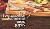 Coffret 3 couteaux office, chef, universel - WUSAKI dans le catalogue Ambiance & Styles