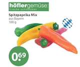 Spitzpaprika Mix im V-Markt Prospekt Spitzpaprika Mix von höflergemüse im aktuellen V-Markt Prospekt für 0,69 €