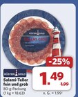 Salami-Teller fein und grob im Angebot bei combi in Neustadt Salami-Teller fein und grob Angebote von KÜSTEN GOLD bei combi Neustadt für 1,49 €