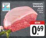 Aktuelles Schweinesaft-/Krustenbraten Angebot bei E center in Chemnitz ab 0,69 €