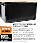 KUNSTSTOFFBOX VOLLWAND EUROBOX-SYSTEM bei OBI im Nienburg Prospekt für 12,99 €