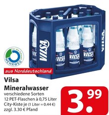 Vilsa Mineralwasser bei famila Nordost in Bremen Vilsa Mineralwasser im Angebot bei famila Nordost Bremen für 3,99 €