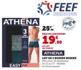 Lot de 3 boxers homme - Athena dans le catalogue Hyper U