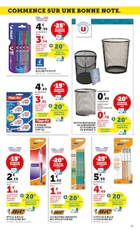 Promotion Poubelle dans le prospectus Hyper U, valable du 12/08/2025 au 07/09/2025 Promo Poubelle dans le catalogue Hyper U du moment à la page 15