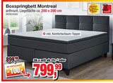 Boxspringbett Montreal Angebote bei Die Möbelfundgrube Völklingen für 799,99 €