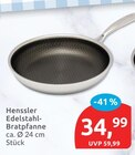 Edelstahl-Bratpfanne von Henssler für 34,99 € bei budni im Angebot Edelstahl-Bratpfanne von Henssler im aktuellen budni Prospekt