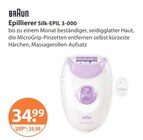 Epillierer Silk-EPIL 3-000 im V-Markt Prospekt Epillierer Silk-EPIL 3-000 von Braun im aktuellen V-Markt Prospekt für 34,99 €
