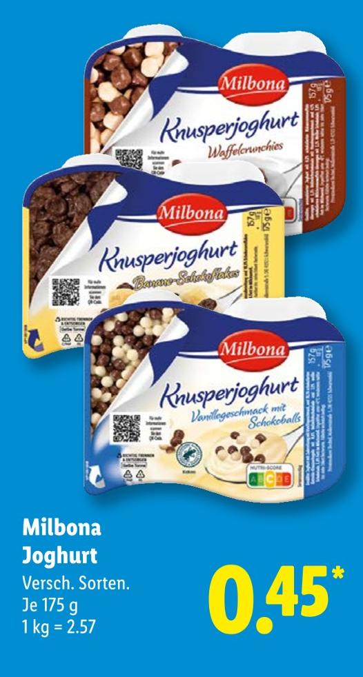 Knusperjoghurt Banane-Schokoflakes
