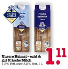 Frische Milch oder Frische Vollmilch im Angebot bei E center in Heidelberg Frische Milch oder Frische Vollmilch Angebote von Unsere Heimat bei E center Heidelberg für 1,11 €