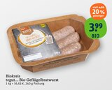 Bio-Geflügelbratwurst im Angebot bei tegut in Ludwigsburg Bio-Geflügelbratwurst Angebote von tegut... bei tegut Ludwigsburg für 3,99 €