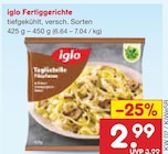 Fertiggerichte Angebote von iglo bei Netto Marken-Discount Ulm für 2,99 €