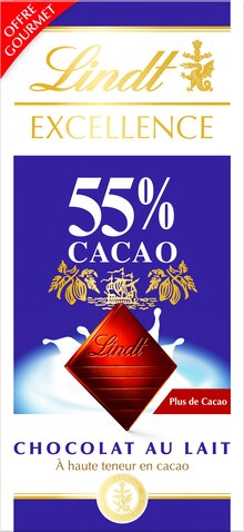 Chocolat au lait 55% Excellence Offre Gourmet - Monoprix à Aix-en-Provence Chocolat au lait 55% Excellence Offre Gourmet en promo chez Monoprix Aix-en-Provence à 1,49 €